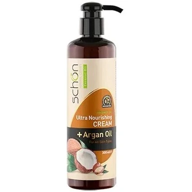 کرم مرطوب‌کننده پمپی شون حاوی روغن نارگیل و روغن آرگان حجم 300ml